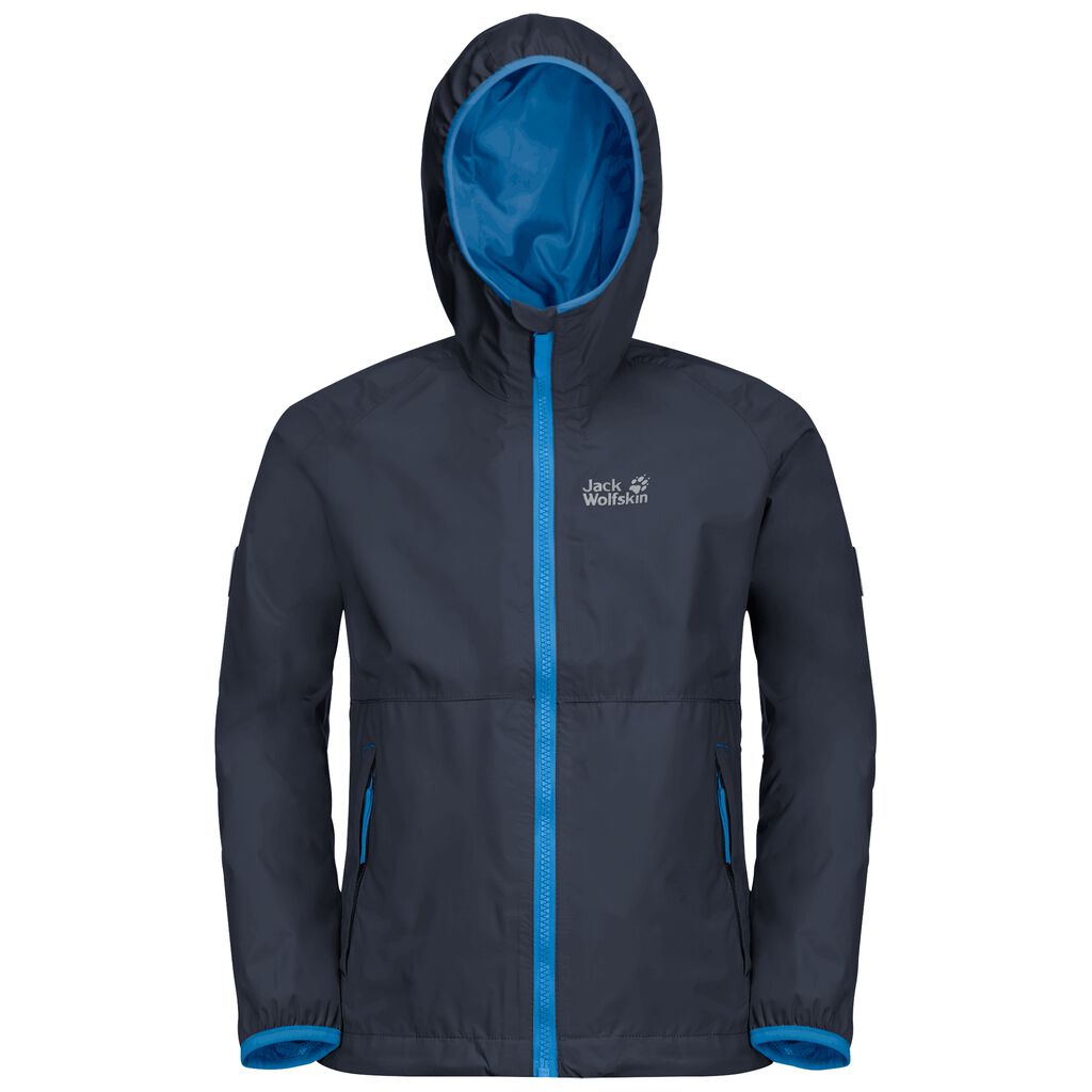 Jack Wolfskin RAINY DAYS αδιάβροχο μπουφάν παιδικά μπλε | GR5753863